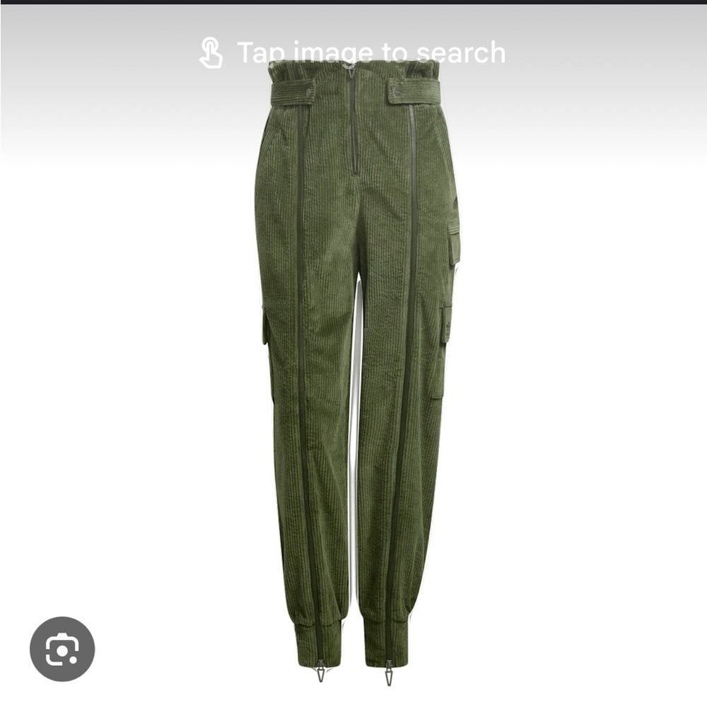 IVY PARK Green corduroy zipper pants